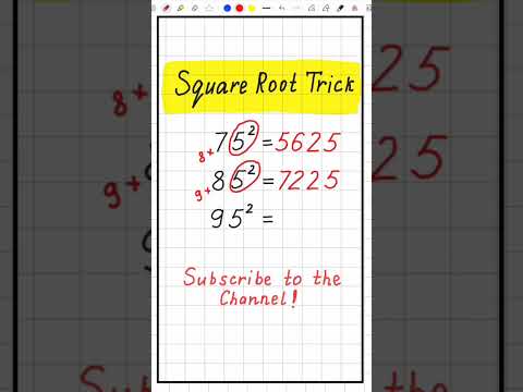 Quick Math Hack: 75², 85², 95² in Seconds! #shorts #shortsfeed #math
