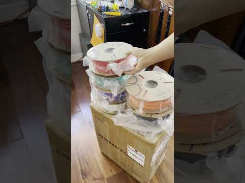 Unboxing elegoo filament #3dprinting #unboxing #elegoo