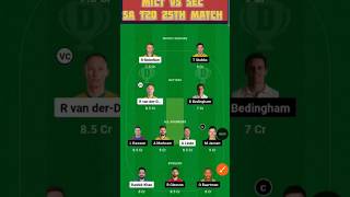 MICT vs SEC Dream 11 Team Prediction | Capetown SAT20 25TH MATCH |#shorts #ytshorts MICTcsSECdream11