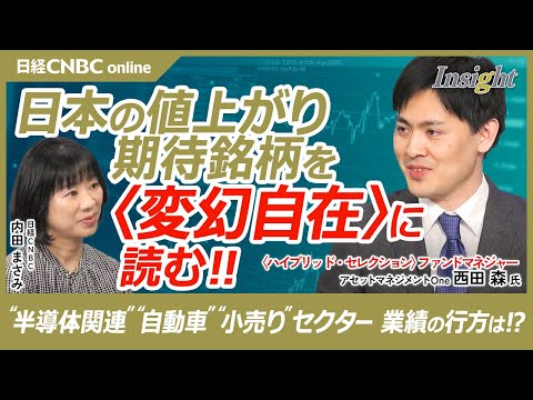 【日本株主要セクターの業績予想を人気ファンドマネージャーに聞く！│アセットマネジメントOne ・西田森氏】ハイブリセレ運用／半導体株・AIの今後／自動車株・トランプ関税は／小売り関連株・年収の壁撤廃も