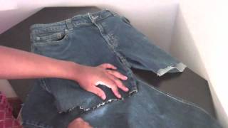 DIY: Turning Jeans into Shorts Tutorial