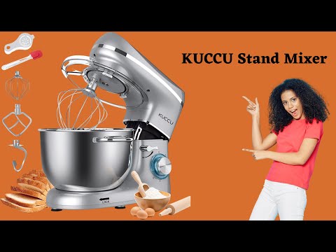 KUCCU Stand Mixer, 6.5 Qt 660W, 6-Speed Tilt-Head Food Dough Mixer -Kitchen Electric Mixer