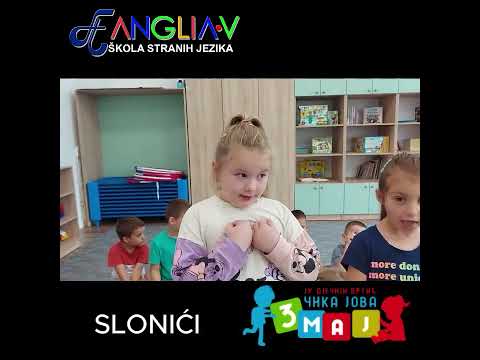 Anglia u vrtiću Čika Jova Zmaj  grupa Slonići