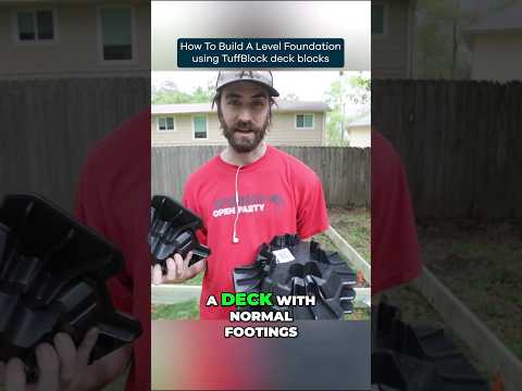 Using TuffBlocks to create a level floating foundation for a shed or outdoor office. #diy #backyard