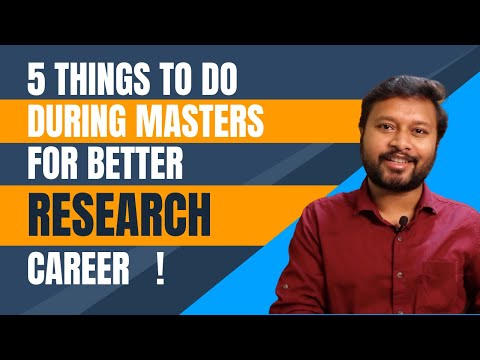 5 Things to Do during Masters for Better Research Career | All 'Bout Research
