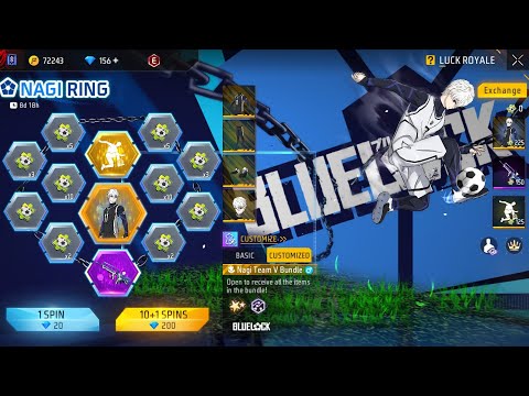 NAGI RING EVENT FREE FIRE l FREE FIRE NEW EVENT l FF NEW EVENT l NAGI RING EVENT 1 SPIN TRICK