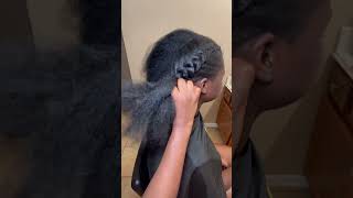 Quick and Simple Protective Hairstyle #naturalhair  #protectivestyles