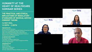 H3 Seminar Series - Practical and Ethical Implications of Regulatory Standards of Medical Advice