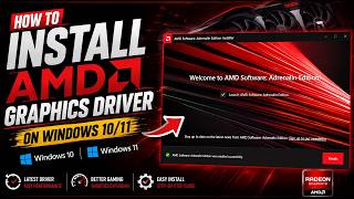 How to Install AMD Graphics Driver on Windows 10/11 | AMD Driver Setup Guide