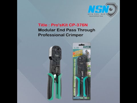 Pro'skit CP 376N Modular End Pass Through Professional Crimper