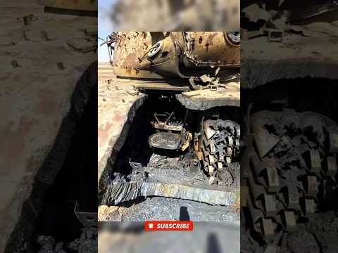 Aftermath of Battle: Destroyed Military Vehicle Tells a Story #army #warzone #aftereffects #shorts