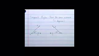 Geometry 1.5 - Measuring and Constructing Angles