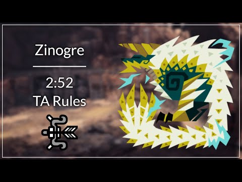 [MHWI PC] Zinogre - Bow 2:52 (TA Rules)