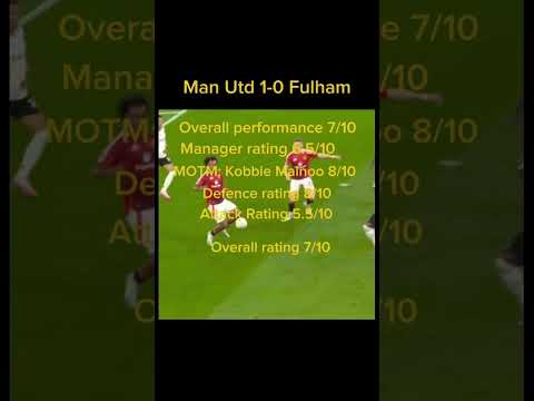 Rating every game from our 24/25 season part 1 #manunited #football #fulham