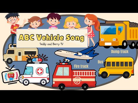 ABC Vehicle Song 🚗 | Learn the Alphabet with Cars, Trucks & More! | Teddy & Berry TV