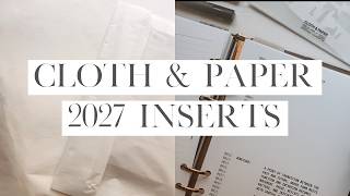 Cloth & Paper 2027 Weekly Inserts | Weekly Vertical