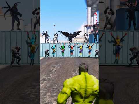 HULK & IRON MAN SAVES SPIDER-MAN BROTHER'S FROM VENOM BROTHER'S 🤯 #shorts #gta5