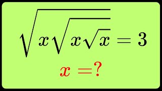 Hardest Square Roots Problem | Math Olympiad Question | Can U solve This?