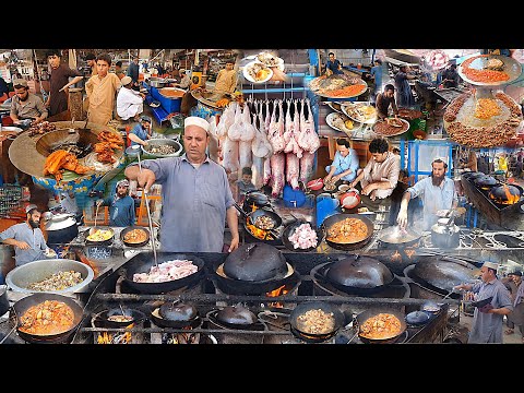 Breakfast in Afghanistan | Traditional street foods | liver fry