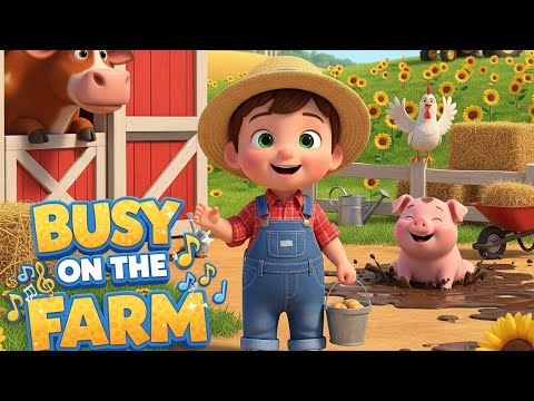 Busy on the Farm 🚜🐄 | A Fun Farm Animal Song for Toddlers!
