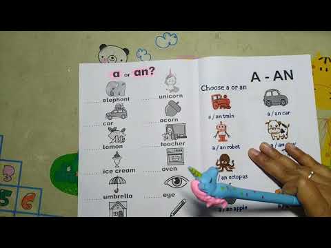 a or an activity for kids,a or an articles for kids,use of a or an for kids