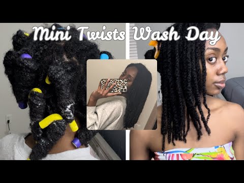 Mini Twist Maintenance: How I Wash, Moisturize, Maintain & Stretch Mini Twists