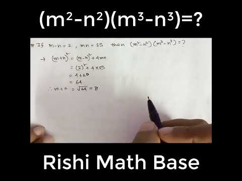 Quick Math Challenge: Solve for (m²-n²)(m³-n³) #shorts #math #algebra #maths #mathematics