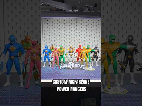Custom McFarlane Power Rangers! #powerrangers #mcfarlane #wpgdiorama #customactionfigures