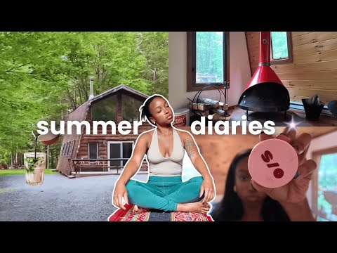 days in my life: renting a cabin , yoga + morning rituals 🌞
