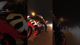 Night Ride Aprilia Tuono V4