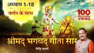 श्रीमद भगवद गीता सार | संपूर्ण गीता | Bhagawad Geeta- All Chapters With Narration| Shailendra Bharti