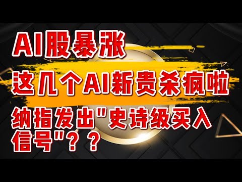 AI股暴涨！这几个AI新贵杀疯啦！无视回调，标普纳指发出"史诗级买入信号"？tesla/pltr/英伟达、meta，HIMS，MSTR、AMD，MSFT，Tempus AI，比特币#crypto