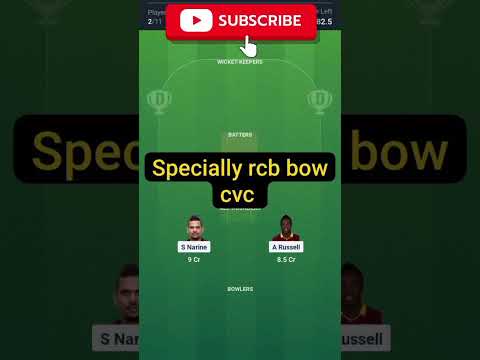RCB vs KKR 1st T20 Match Fantasy Prediction || Royal Challengers Bengaluru vs Kolkata Knight Riders
