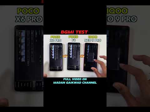 Poco X6 Pro Vs Poco F6 Vs Iqoo Neo 9 Pro Pubg Test 120Fps Test Graphics Test Speed Test #shorts