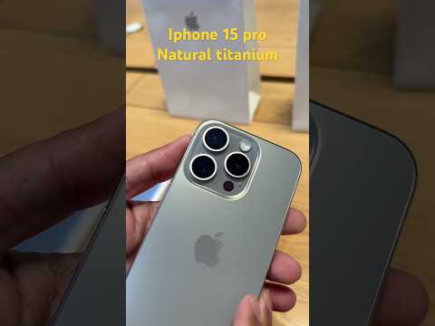 Iphone 15 pro #apple #ios17 natural titanium #usa #newyork #2023 #ytshorts #shorts #fifthavenue
