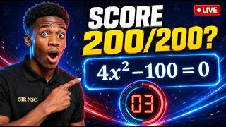 🔴 LIVE Math Challenge: Can You Score 200/200? 🧠🔥  Description