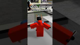 Knife Grabbing a YOUTUBER.. #roblox #brookhaven #hacker #trolling #funny #shorts