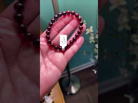 Dream amethyst and amber bracelets