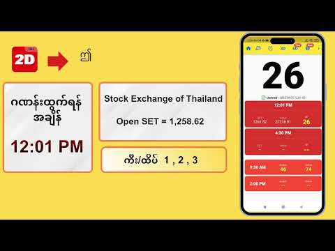 (05.09.2025) နေ့လယ် (12:01PM) 2D3D Live တိုက်ရိုက်