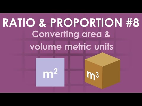 Converting area & volume metric units | Ratio & proportion #8