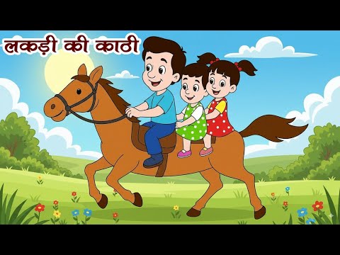 लकड़ी की काठी | Lakdi ki kathi | Popular Hindi Children Songs | Rhymeroon