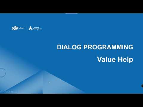 ABAP Course 10 - Dialog Prog Part 5 - Search Help