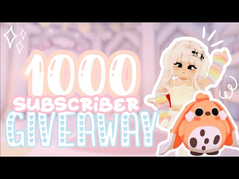 °•*⁀➷ [CLOSED] 1000 Subscriber Giveaway! - #adoptme #adoptmegiveaway ⋆ ˚｡⋆୨୧˚