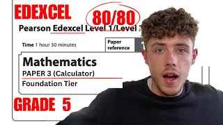 GCSE Maths Edexcel Paper 3 Foundation | How to get a Grade 5