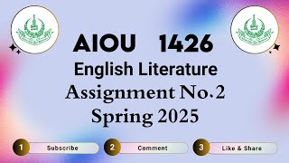 AIOU Code 1426 Solved Assignment No.2 Spring 2025