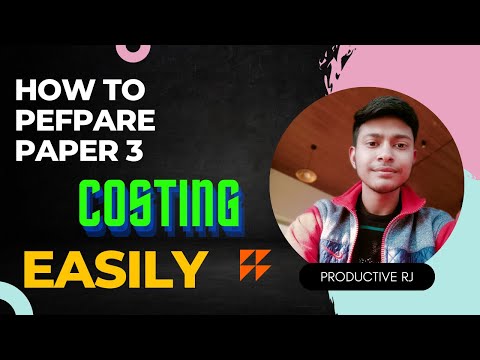 How to perpare ca inter Paper 3 Costing? #icaica #explore #viral #Caintermay23 #icaiexams