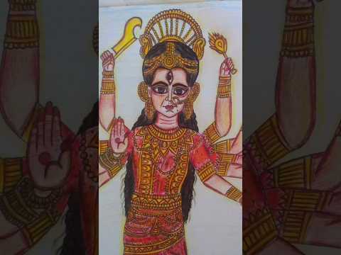 Colours Bangla Mahalaya 2020 Koyel Mallick Ma Durga Look  Drawing | #drawing #koyelmallick #trending
