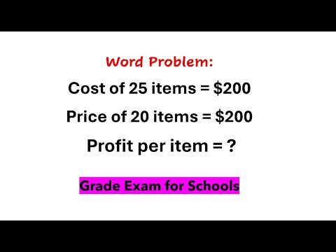 Solving Word Problem for School Tests and Exams