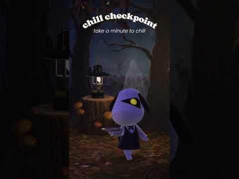 ☁ Chill Checkpoint: Haunted Graveyard Café #acnh #acnhjazz #acnhcommunity  #fallambience #halloween