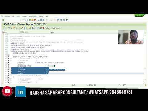 instance and creating object in single instance || abap training